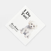 私はビーコンフリーズのペット結婚の スタンダードランチョンナプキン (角)