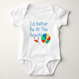 私はビーチにむしろいます ベビーボディスーツ