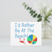 私はビーチに行きたい ポストカード (スタンド正面)