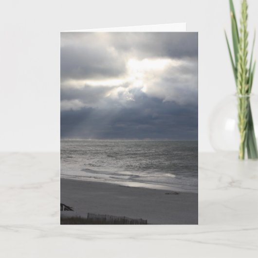 私はビーチのカード愛します カード (正面)