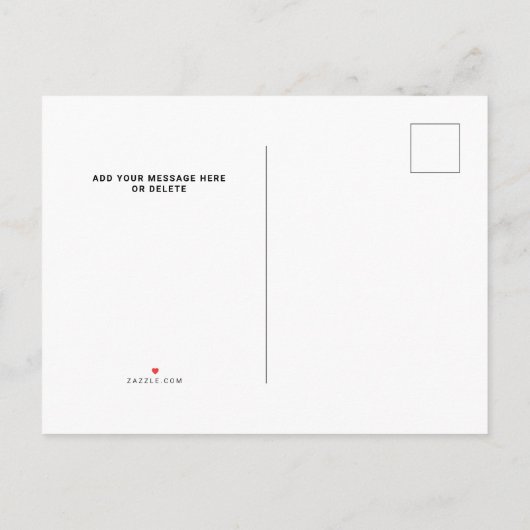 私はビーチの引越し案内葉書を移動した 案内ポストカード (裏面)