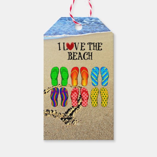 私はビーチ ギフトタグ (正面)