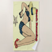 私はビーチ ビーチタオル (正面)