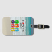 私はビーチ ラゲッジタグ (正面横)