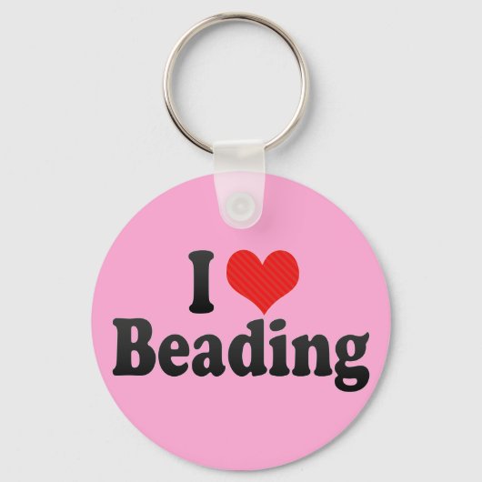 私はビーディングが大好き キーホルダー (正面)