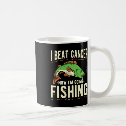 私はビートがん今私は魚釣り1 コーヒーマグカップ (右)