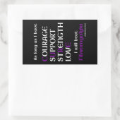 私はビートする…フィロ長方形ステッカー 長方形シール (バッグ)