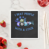 私はビートの人々に棒のビリヤードを渡す スタンダードランチョンナプキン (インサイチュ)