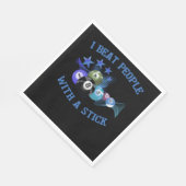 私はビートの人々に棒のビリヤードを渡す スタンダードランチョンナプキン (角)