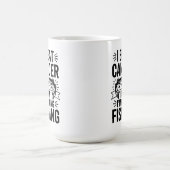 「私はビート癌 – 今魚釣り時だ!」 コーヒーマグカップ (中央)