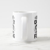 「私はビート癌 – 今魚釣り時だ！」 ジャンボコーヒーマグカップ (裏面)