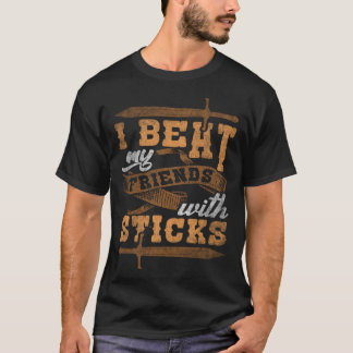 私はビート私の友人の棒の役割をラッ遊プ2 Tシャツ