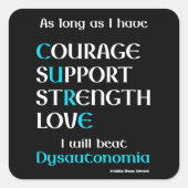 私はビート...自律神経症 スクエアシール (正面)