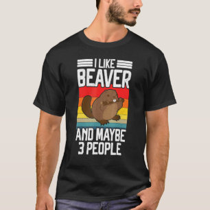 私はビーバーが好きで、多分3人ビーバーCosを齧歯動物 Tシャツ