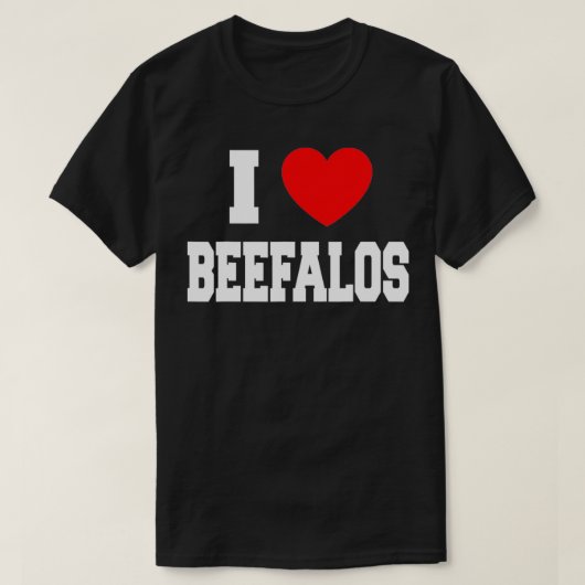 私はビーファロスが大好き Tシャツ (デザイン正面)
