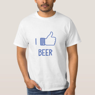 私はビールが好きだ Tシャツ