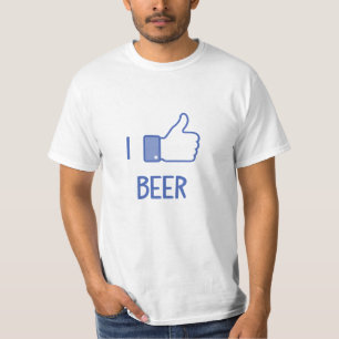 私はビールが好きです Tシャツ