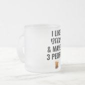 私はビールが好きで、3人くらいかな フロストグラスマグカップ (正面左)