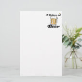 私はビールが好き 便箋 (スタンド正面)