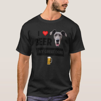 私はビールと私の偉大なDaneママパパ犬のオーナーDr. Tシャツ