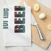 私はビールのためにここだけいます キッチンタオル (四つ折り)