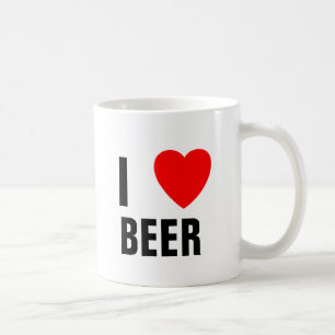 私はビールのジョッキを愛します コーヒーマグカップ