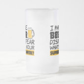 私はビールをおもしろい消えさせます フロストグラスビールジョッキ (中央)