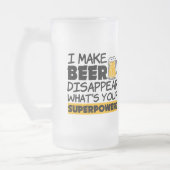 私はビールをおもしろい消えさせます フロストグラスビールジョッキ (左)
