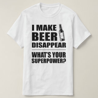 私はビールをおもしろい消えさせます Tシャツ