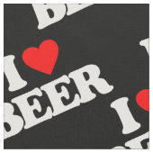 私はビールを愛します ファブリック (クローズアップ)