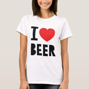 私はビールを愛します Tシャツ