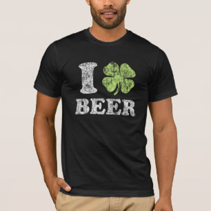 私はビールを愛します! Tシャツ