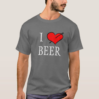 私はビールを愛します Tシャツ