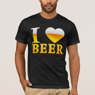 私はビールを愛します Tシャツ