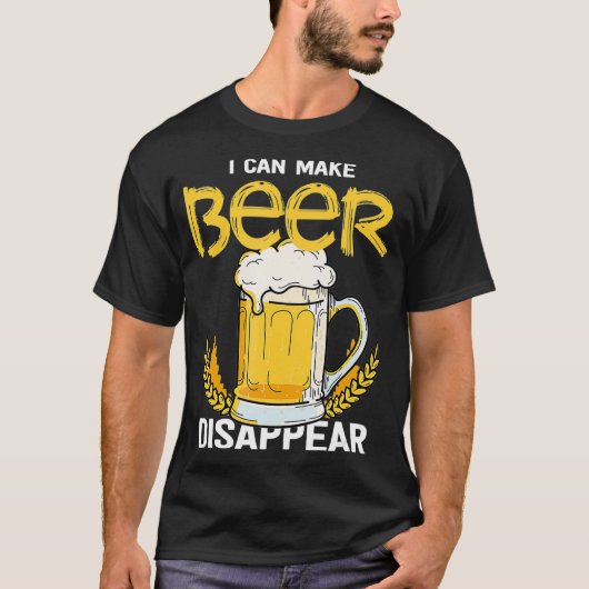 私はビールを消してビールをマグ・ビールにすることができ Tシャツ (正面)