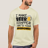 私はビールを消すおもしろい Tシャツ (正面)