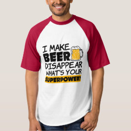 私はビールを消すおもしろい Tシャツ