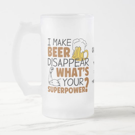 私はビールを消カスタムす フロストグラスビールジョッキ (左)