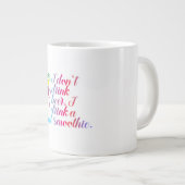 私はビールを飲まない。私は小麦スムージーを飲む。 ジャンボコーヒーマグカップ (正面右)