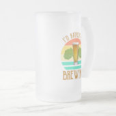 私はビールを飲むほうがいい フロストグラスビールジョッキ (正面右)