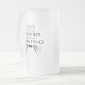 私はビールを飲んで知っているよ フロストグラスビールジョッキ (正面左)