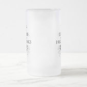 私はビールを飲んで知っているよ フロストグラスビールジョッキ (中央)