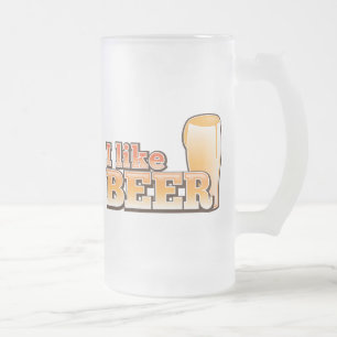 私はビールアルコール飲み物のデザインを好みます フロストグラスビールジョッキ