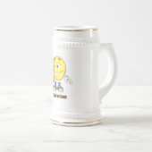 私はビールステインのために住んでいます ビールジョッキ (正面右)