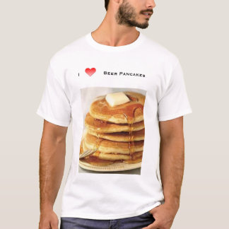 私はビールパンケーキを愛します Tシャツ