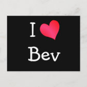 私はビーヴが大好き ポストカード (正面)