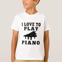 私はピアノが大好遊き Tシャツ