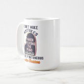 私はピアノの時は遊間違わない コーヒーマグカップ (正面左)