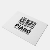 私はピアノの時は遊間違わない ドアマット (アングル)