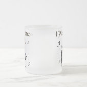 私はピアノマグを遊びます フロストグラスマグカップ (中央)